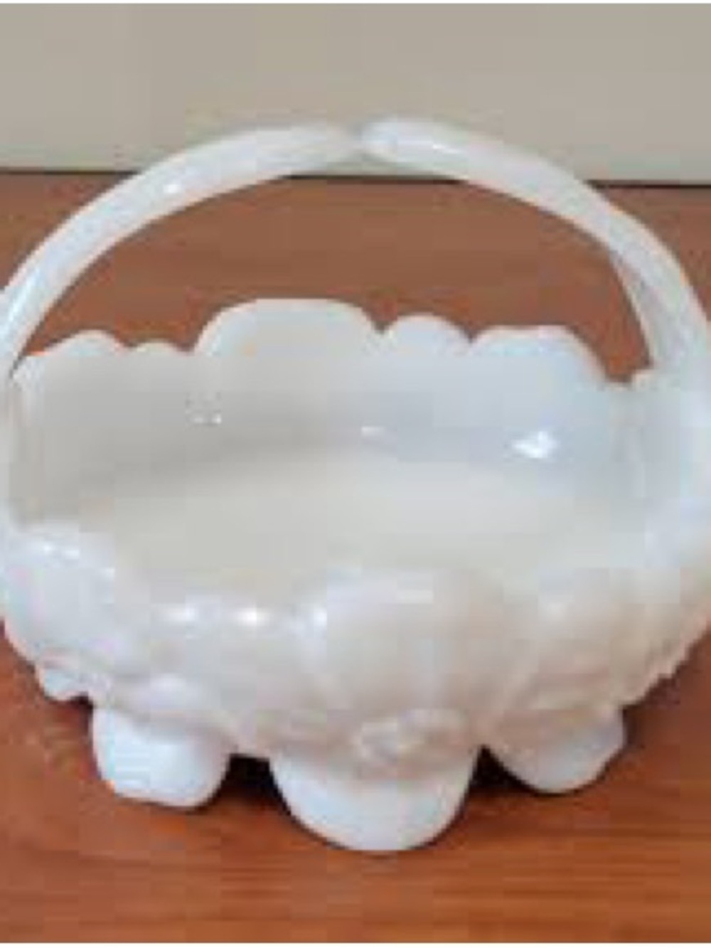 Westmoreland Milk Glass Basket – Vintage Open Lace Pedestal Candy Dish